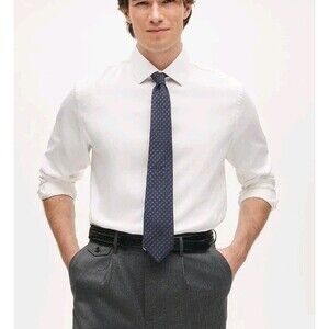 J.Crew Slim Bowery Performance Stretch Dress Shirt Spread Collar White Sz M NWT